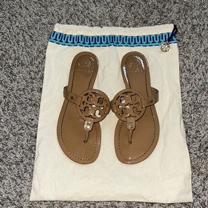 Nude Miller Sandal, Patent Leather